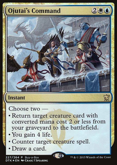Ojutai's Command, Dragons of Tarkir Promos #227, Magic: The Gathering card