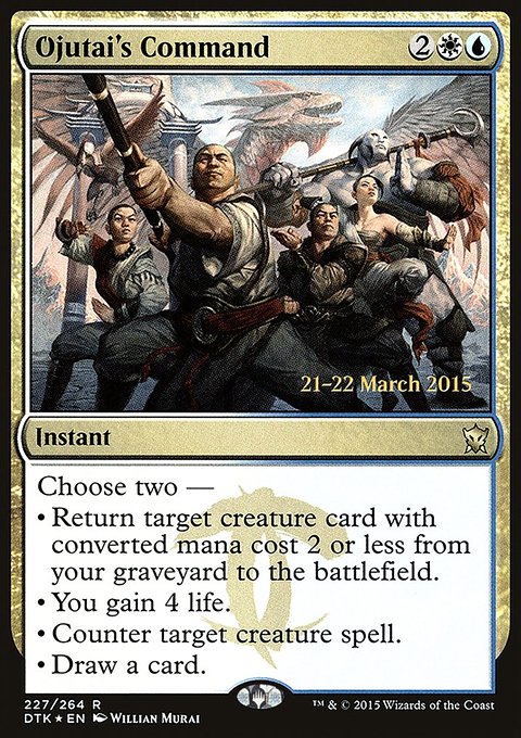Ojutai's Command, Dragons of Tarkir Promos #227s, Magic: The Gathering card