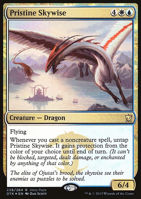 Pristine Skywise, Dragons of Tarkir Promos #228, Magic: The Gathering card