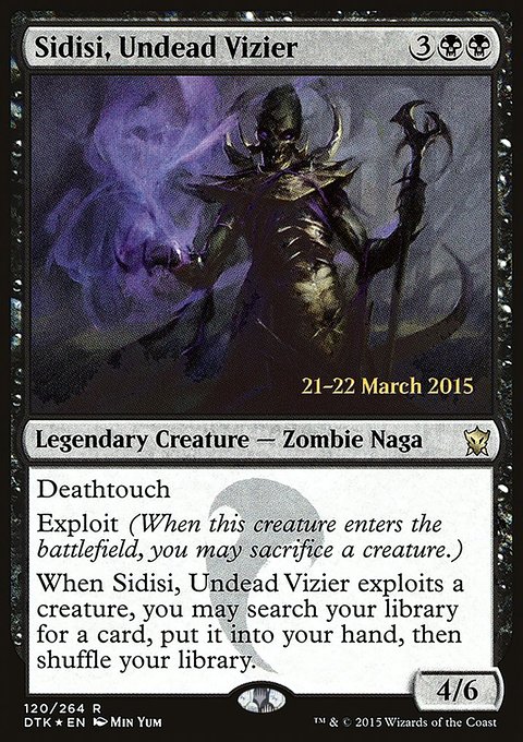 Sidisi, Undead Vizier, Dragons of Tarkir Promos #120s, Magic: The Gathering card