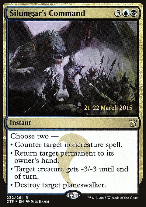 Silumgar's Command, Dragons of Tarkir Promos #232s, Magic: The Gathering card