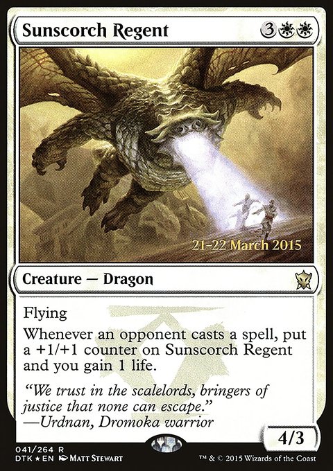 Sunscorch Regent, Dragons of Tarkir Promos #41s, Magic: The Gathering card