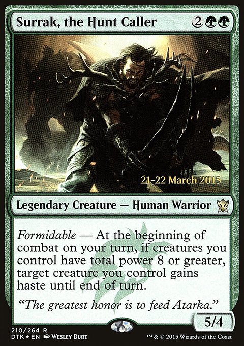 Surrak, the Hunt Caller, Dragons of Tarkir Promos #210s, Magic: The Gathering card