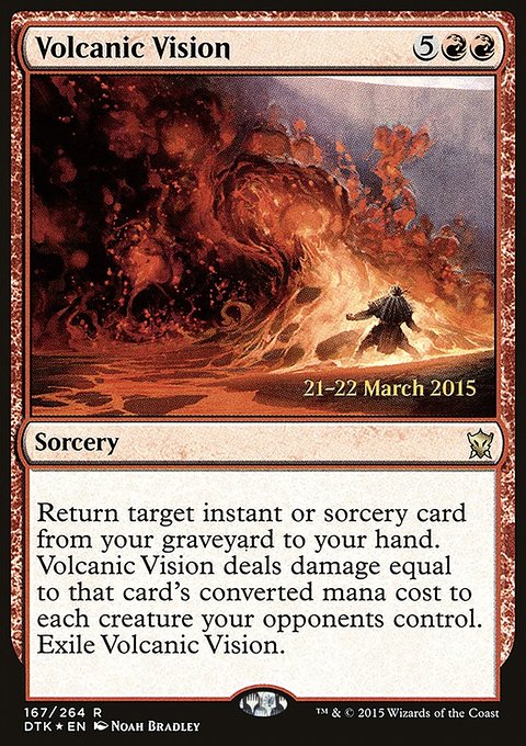 Volcanic Vision, Dragons of Tarkir Promos #167s, Magic: The Gathering card