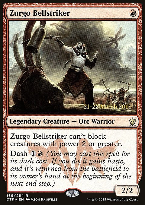 Zurgo Bellstriker, Dragons of Tarkir Promos #169s, Magic: The Gathering card