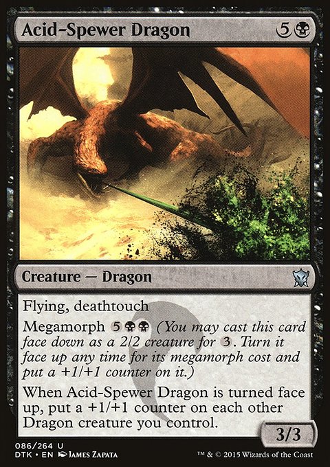 Acid-Spewer Dragon, Dragons of Tarkir #86, Magic: The Gathering card