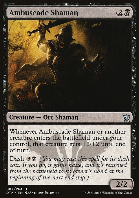 Ambuscade Shaman, Dragons of Tarkir #87, Magic: The Gathering card