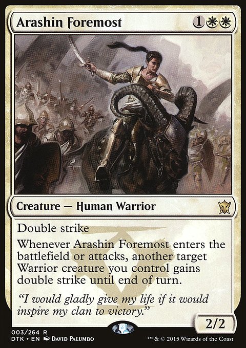 Arashin Foremost, Dragons of Tarkir #3, Magic: The Gathering card
