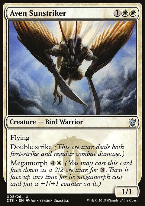 Aven Sunstriker, Dragons of Tarkir #5, Magic: The Gathering card