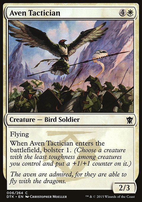 Aven Tactician, Dragons of Tarkir #6, Magic: The Gathering card