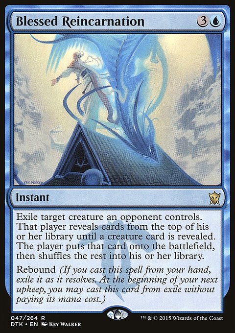 Blessed Reincarnation, Dragons of Tarkir #47, Magic: The Gathering card