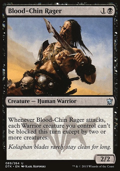 Blood-Chin Rager, Dragons of Tarkir #89, Magic: The Gathering card