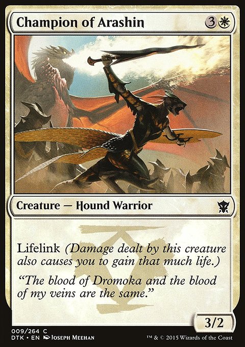 Champion of Arashin, Dragons of Tarkir #9, Magic: The Gathering card