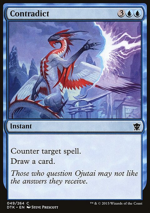 Contradict, Dragons of Tarkir #49, Magic: The Gathering card