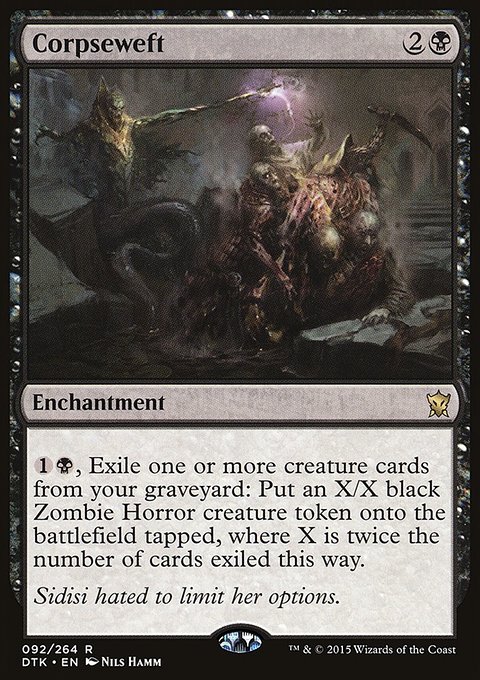 Corpseweft, Dragons of Tarkir #92, Magic: The Gathering card