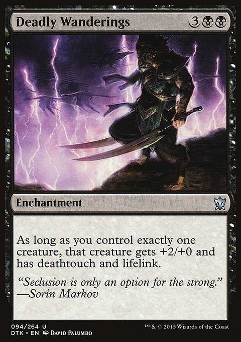 Deadly Wanderings, Dragons of Tarkir #94, Magic: The Gathering card