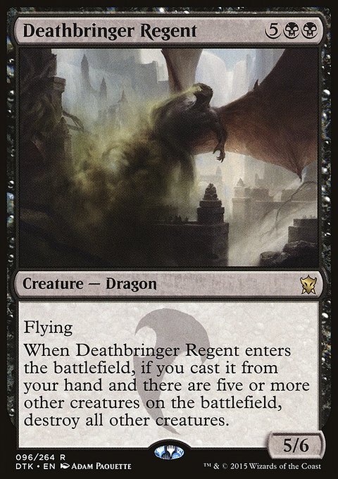 Deathbringer Regent, Dragons of Tarkir #96, Magic: The Gathering card