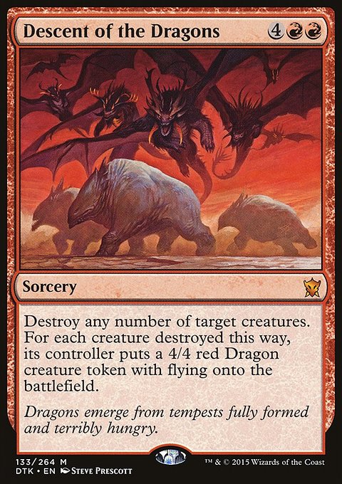 Descent of the Dragons, Dragons of Tarkir #133, Magic: The Gathering card