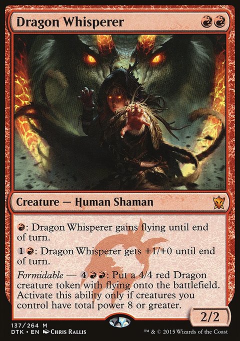 Dragon Whisperer, Dragons of Tarkir #137, Magic: The Gathering card