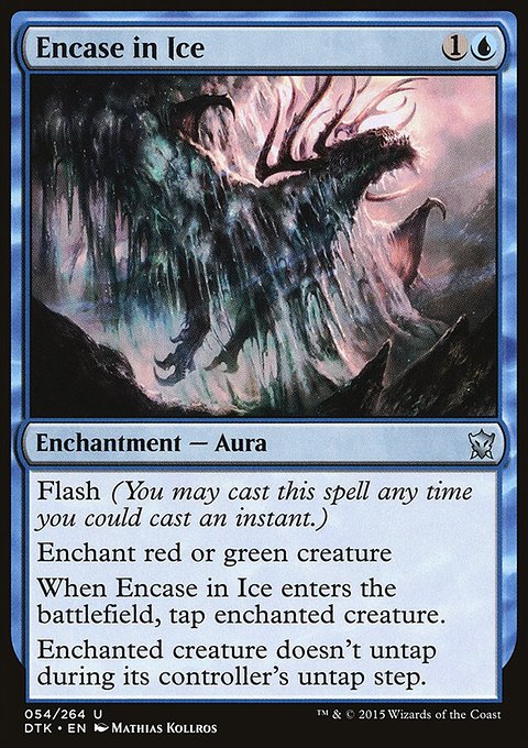 Encase in Ice, Dragons of Tarkir #54, Magic: The Gathering card