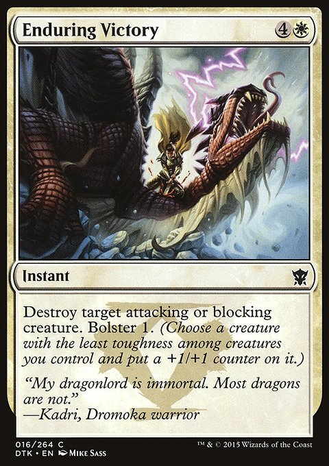Enduring Victory, Dragons of Tarkir #16, Magic: The Gathering card