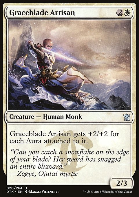 Graceblade Artisan, Dragons of Tarkir #20, Magic: The Gathering card