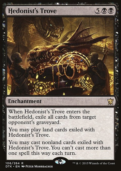 Hedonist's Trove, Dragons of Tarkir #106, Magic: The Gathering card