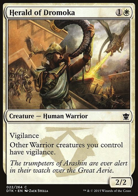Herald of Dromoka, Dragons of Tarkir #22, Magic: The Gathering card