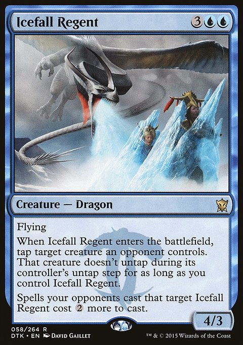 Icefall Regent, Dragons of Tarkir #58, Magic: The Gathering card