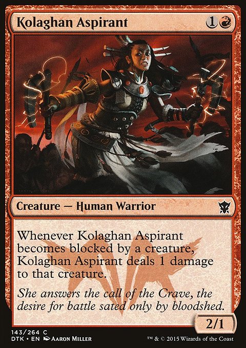 Kolaghan Aspirant, Dragons of Tarkir #143, Magic: The Gathering card