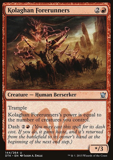 Kolaghan Forerunners, Dragons of Tarkir #144, Magic: The Gathering card