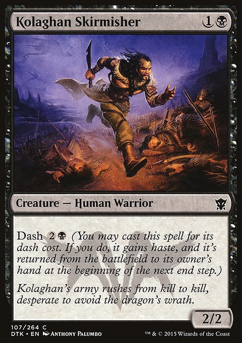 Kolaghan Skirmisher, Dragons of Tarkir #107, Magic: The Gathering card