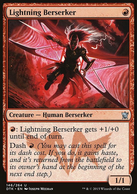 Lightning Berserker, Dragons of Tarkir #146, Magic: The Gathering card