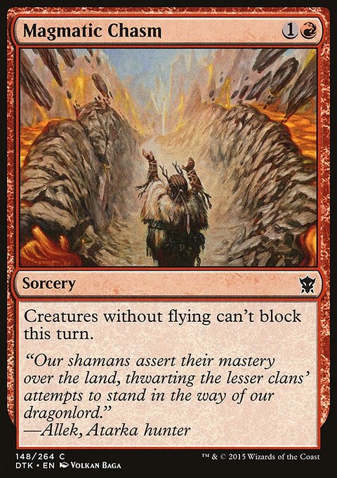 Magmatic Chasm, Dragons of Tarkir #148, Magic: The Gathering card