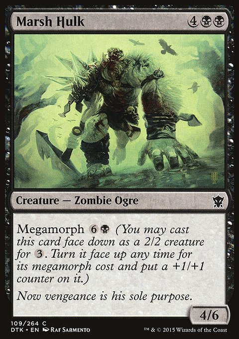 Marsh Hulk, Dragons of Tarkir #109, Magic: The Gathering card