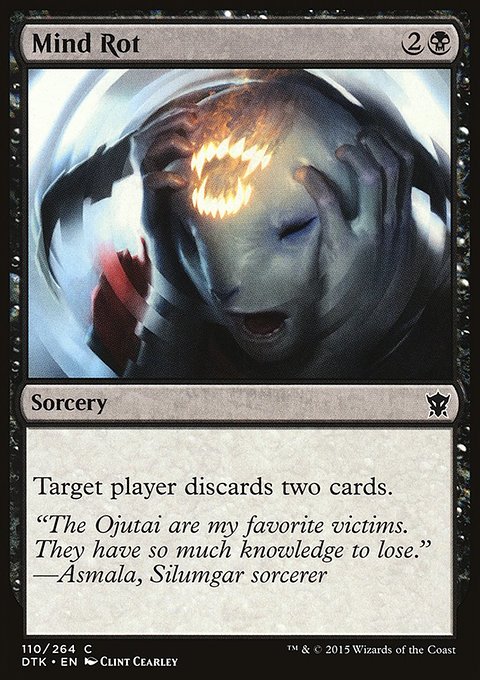 Mind Rot, Dragons of Tarkir #110, Magic: The Gathering card