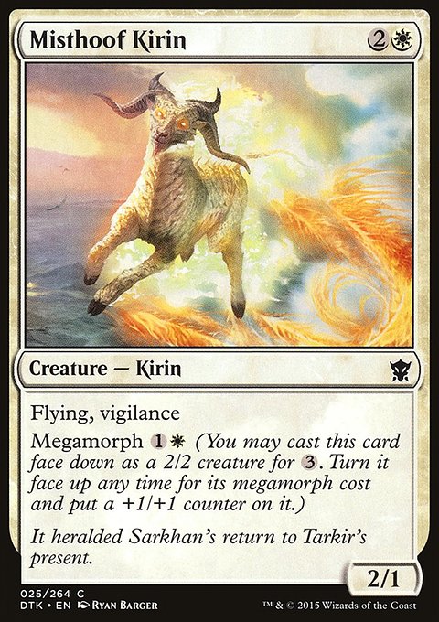 Misthoof Kirin, Dragons of Tarkir #25, Magic: The Gathering card