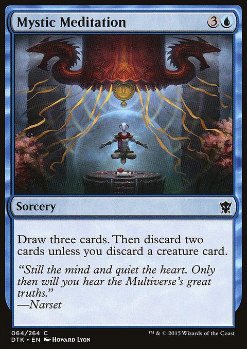 Mystic Meditation, Dragons of Tarkir #64, Magic: The Gathering card