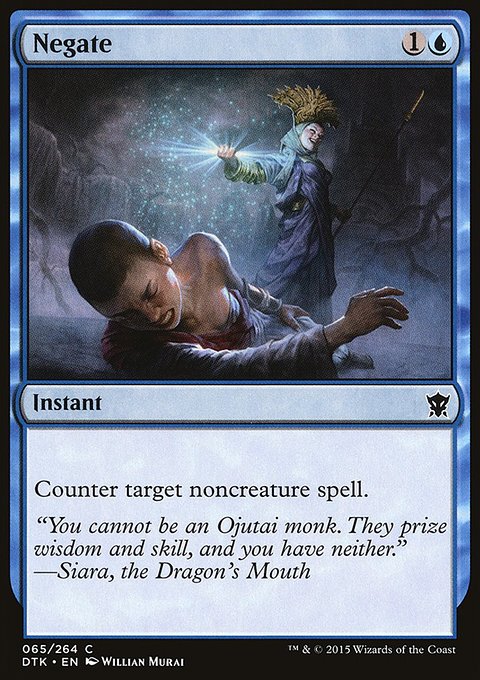 Negate, Dragons of Tarkir #65, Magic: The Gathering card