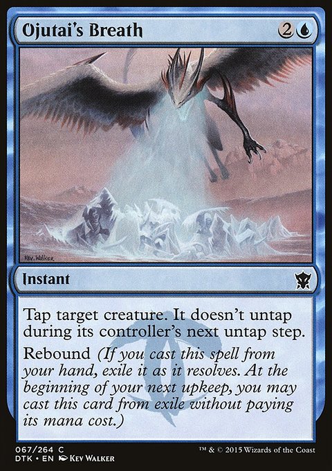 Ojutai's Breath, Dragons of Tarkir #67, Magic: The Gathering card