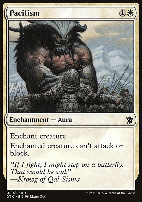Pacifism, Dragons of Tarkir #29, Magic: The Gathering card