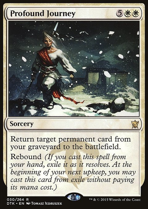 Profound Journey, Dragons of Tarkir #30, Magic: The Gathering card