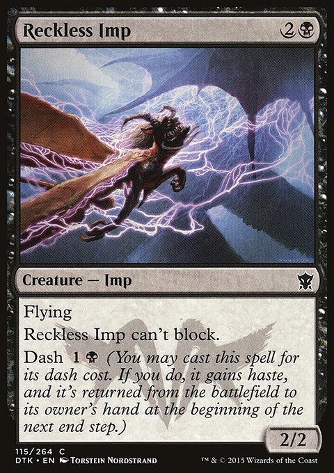 Reckless Imp, Dragons of Tarkir #115, Magic: The Gathering card