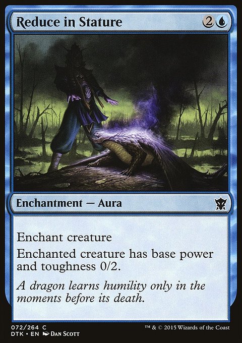 Reduce in Stature, Dragons of Tarkir #72, Magic: The Gathering card