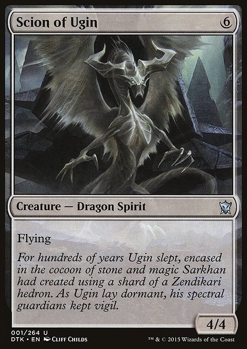 Scion of Ugin, Dragons of Tarkir #1, Magic: The Gathering card