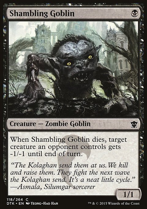Shambling Goblin, Dragons of Tarkir #118, Magic: The Gathering card