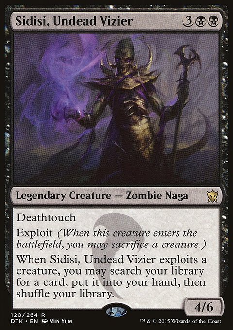 Sidisi, Undead Vizier, Dragons of Tarkir #120, Magic: The Gathering card