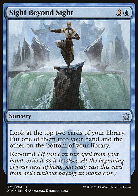 Sight Beyond Sight, Dragons of Tarkir #75, Magic: The Gathering card
