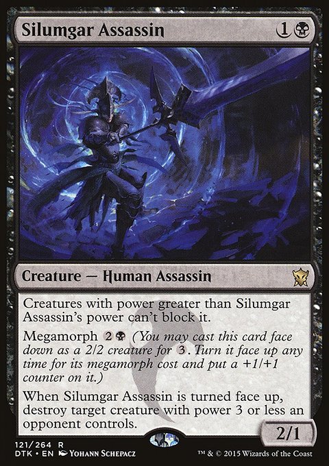 Silumgar Assassin, Dragons of Tarkir #121, Magic: The Gathering card