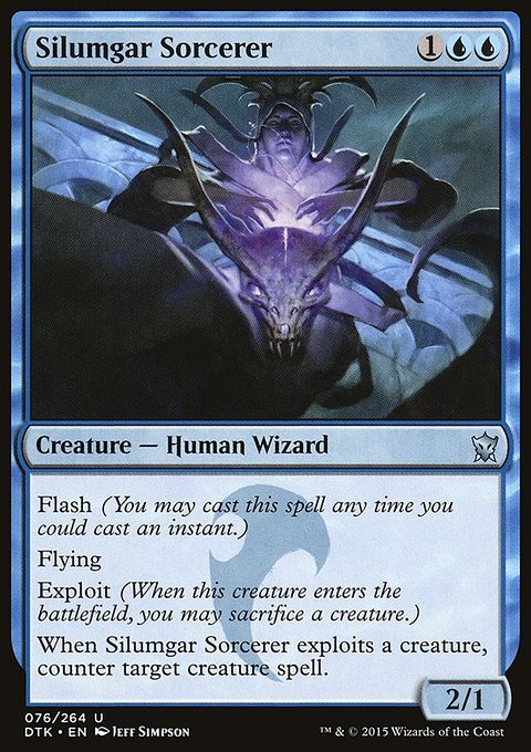 Silumgar Sorcerer, Dragons of Tarkir #76, Magic: The Gathering card